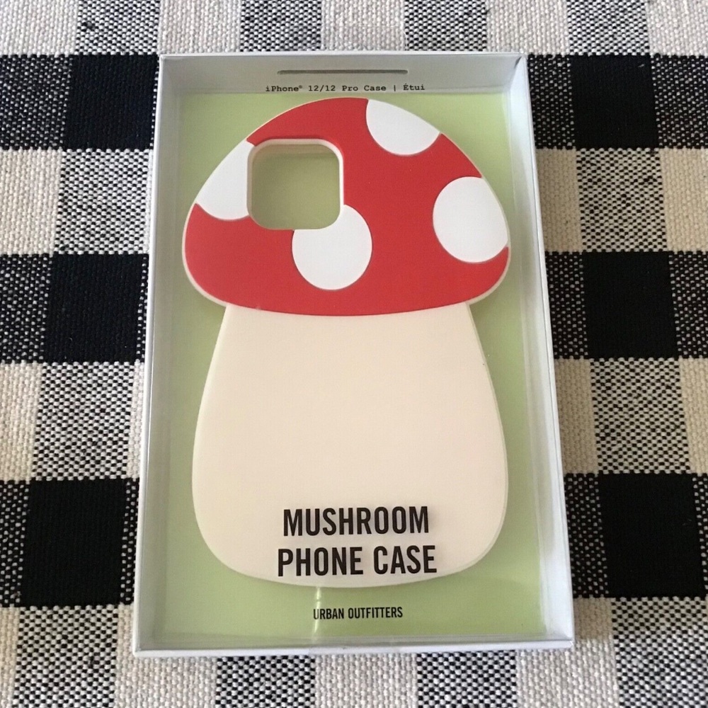 NWT Urban Outfitters UO 3D Mushroom iPhone Case Cover for iphone 12/12 PRO BE